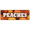 Signmission PEACHES BANNER SIGN peach fruit stand market produce orchard Georgia fresh B-72 Peaches - alternate 1
